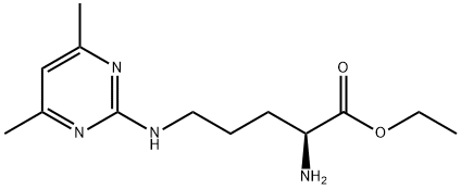 N5-(4,6-Dimethyl-2-pyrimidinyl)-L-ornithine ethyl ester 结构式