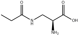 L-Alanine, 3-[(1-oxopropyl)amino]- (9CI) 结构式