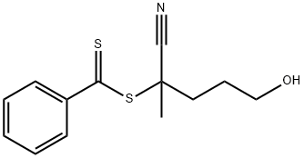 4-CYANO-1-HYDROXYPENT-4-YL DITHIOBENZOATE 结构式