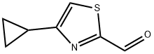 4-环丙基噻唑-2-醛 结构式