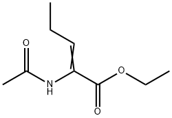 2-Pentenoic  acid,  2-(acetylamino)-,  ethyl  ester 结构式