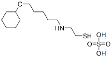 2-[[5-(Cyclohexyloxy)pentyl]amino]ethanethiol sulfate 结构式