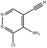 4-Pyridazinecarbonitrile,  5-amino-6-chloro- 结构式