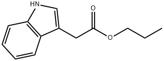 2-(1H-吲哚-3-基)乙酸丙酯 结构式