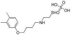 2-[4-(3,4-Xylyloxy)butyl]aminoethanethiol sulfate 结构式