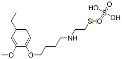 2-[4-(4-Ethyl-2-methoxyphenoxy)butyl]aminoethanethiol sulfate 结构式