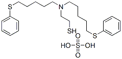 2-[Bis[5-(phenylthio)pentyl]amino]ethanethiol sulfate 结构式