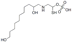 2-(2,11-Dihydroxyundecyl)aminoethanethiol 1-sulfate 结构式