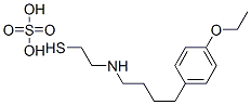 2-[4-(p-Ethoxyphenyl)butyl]aminoethanethiol sulfate 结构式