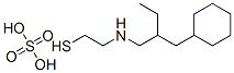 2-[[2-(Cyclohexylmethyl)butyl]amino]ethanethiol sulfate 结构式