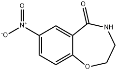 7-NITRO-3,4-DIHYDRO-1,4-BENZOXAZEPIN-5(2H)-ONE 结构式