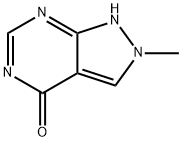 2-METHYL-2H,4H,5H-PYRAZOLO[3,4-D]PYRIMIDIN-4-ONE 结构式