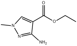 3-氨基-1-甲基-1H-吡唑-4-甲酸乙酯 结构式