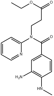 3-[(3-氨基-4-甲基氨基苯甲酰)吡啶-2-基氨基]丙酸乙酯 结构式