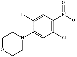 4-(5-CHLORO-2-FLUORO-4-NITRO-PHENYL)-MORPHOLINE 结构式