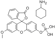 3-O-甲基荧光黄磷酸盐单环己基铵盐 结构式