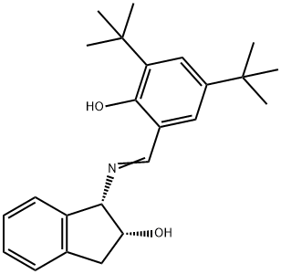 (1S,2R)-1-(3,5-二叔丁基-2-羟基苯亚甲胺)-2-茚醇 结构式