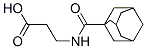 3-(金刚烷-1-基甲酰胺基)丙酸 结构式