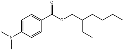 对二甲氨基苯甲酸异辛酯 结构式