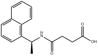 (S)-(-)-N-[1-(1-萘基)乙基]琥珀酰胺酸 结构式