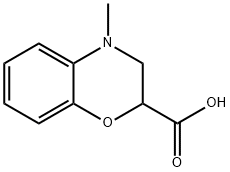 4-methyl-3,4-dihydro-2H-1,4-benzoxazine-2-carboxylic acid 结构式
