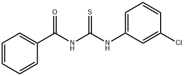 N-Benzoyl-N'-(m-chlorophenyl)thiourea 结构式
