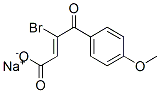 (Z)-3-(p-Anisoyl)-3-bromoacrylic acid sodium salt 结构式