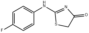 2-[(4-FLUOROPHENYL)AMINO]-1,3-THIAZOL-4(5H)-ONE 结构式