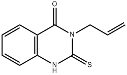 3-烯丙基-2-巯基-3H-喹唑啉-4-酮 结构式