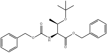 N-((苄氧基)羰基)-O-(叔丁基)-L-苏糖酸苯甲酯 结构式