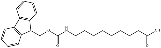 9-(((9H-芴-9-甲氧基)羰基)氨基)壬酸 结构式