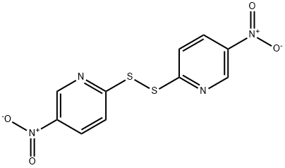 2,2'-二硫双(5-硝基吡啶) 结构式
