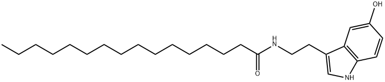 Palmitoyl Serotonin 结构式