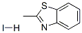 Benzothiazole, 2-methyl-, hydriodide (9CI) 结构式