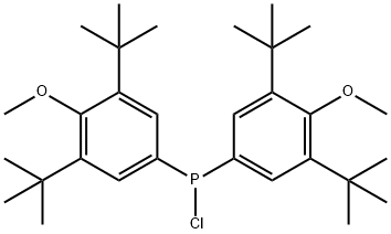 二(3,5-二叔丁基-4-甲氧基苯基)氯化膦 结构式