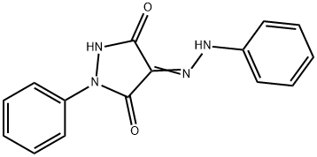 1-Phenyl-4-(2-phenylhydrazono)pyrazolidine-3,5-dione 结构式