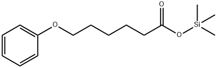 6-Phenoxyhexanoic acid trimethylsilyl ester 结构式