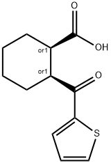 顺-2-(2-噻吩羰基)-1-环己烷甲酸 结构式