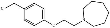 1-[2-[4-(氯甲基)苯氧基]乙基]氮杂环庚烷 结构式