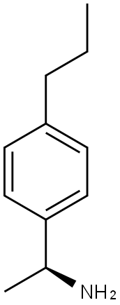 (AS)-A-甲基-4-丙基-苯甲胺 结构式