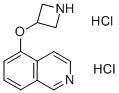 5-(3-AZETIDINYLOXY)-ISOQUINOLINE DIHYDROCHLORIDE 结构式