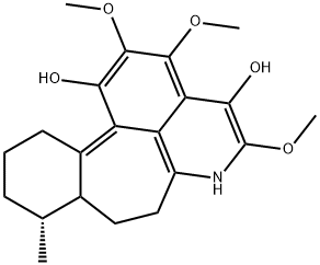 [6aR,(-)]-4,5,6,6a,7,8-Hexahydro-2,11,12-trimethoxy-6-methylbenzo[6,7]cyclohepta[1,2,3-ij]isoquinoline-1,10-diol 结构式