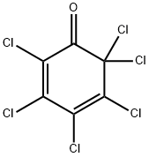 2,3,4,5,6,6-六氯-2,4-环己二烯-1-酮 结构式