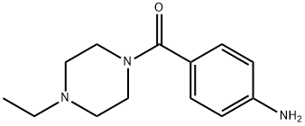 4-(4-乙基哌嗪-1-羰基)苯胺 结构式