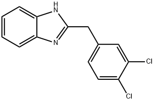 2-(3,4-二氯苄基)苯并咪唑 结构式