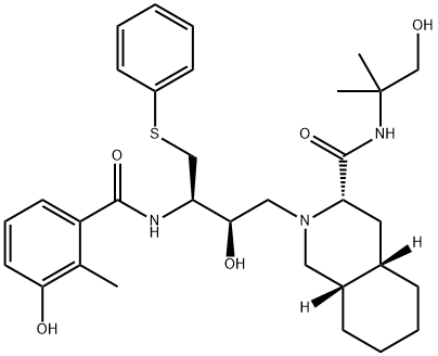 NELFINAVIR HYDROXY-TERT-BUTYLAMIDE 结构式