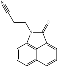 8-[(β-Cyanoethyl)amino]-1-naphthoic acid lactam 结构式