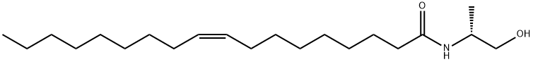 (Z)-(R)-N-((2-羟基-1-甲基)乙基)-9-烯十八酰胺 结构式