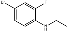 4-溴-N-乙基-2-氟苯胺 结构式