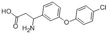 3-AMINO-3-[3-(4-CHLORO-PHENOXY)-PHENYL]-PROPIONIC ACID 结构式